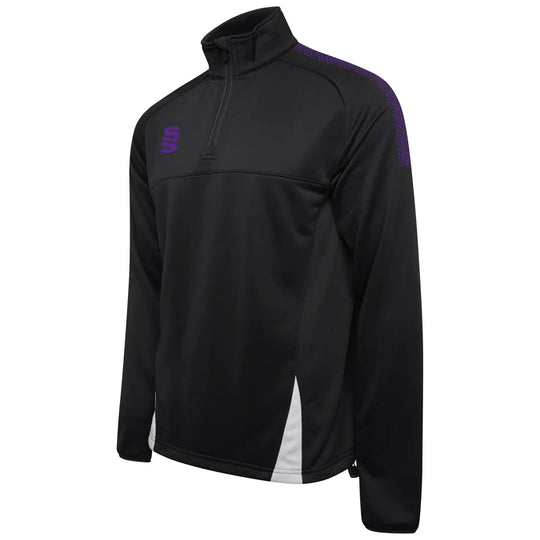 DU368 BLACK PURPLE DOTS
