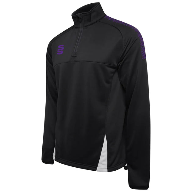 DU368 BLACK PURPLE DOTS