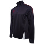 DU368 NAVY MAROON DOTS