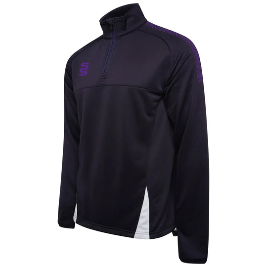 DU368 NAVY PURPLE DOTS