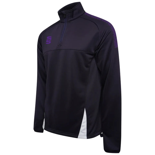 DU368 NAVY PURPLE DOTS