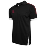 DU366 BLACK MAROON DOTS