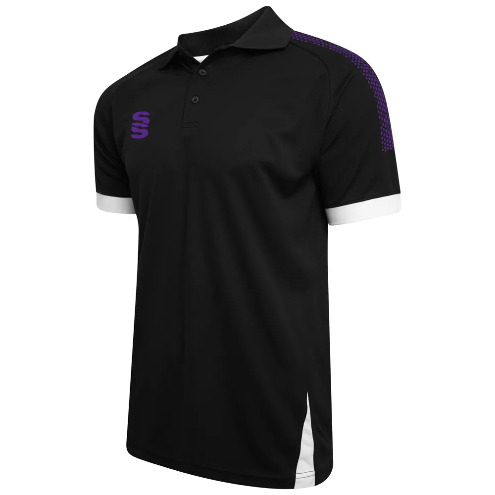 DU366 BLACK PURPLE DOTS