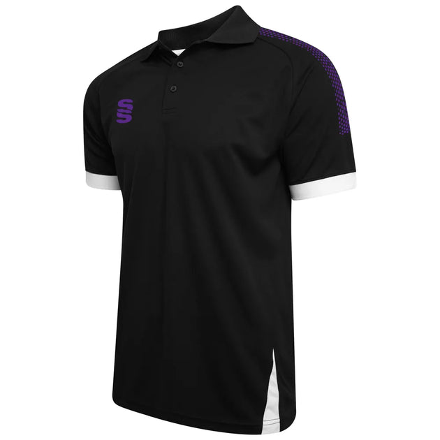 DU366 BLACK PURPLE DOTS