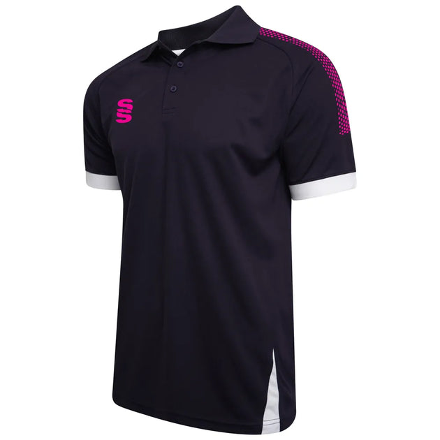 DU366 NAVY PINK DOTS