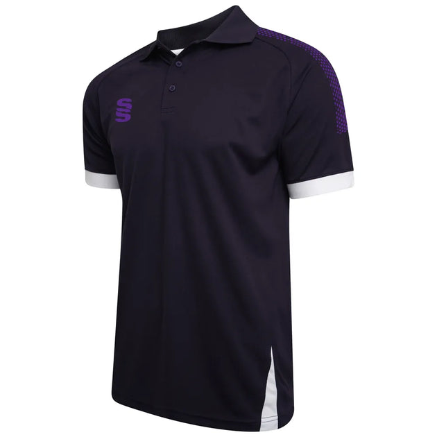 DU366 NAVY PURPLE DOTS