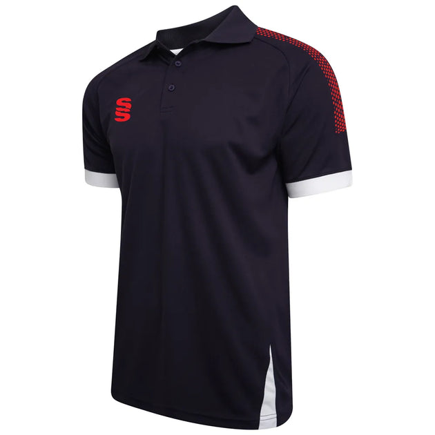 DU366 NAVY RED DOTS