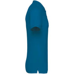 A blue sapphire Native Spirit Piqué Polo Shirt Side