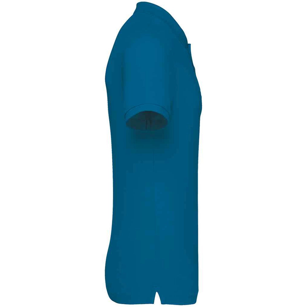 A blue sapphire Native Spirit Piqué Polo Shirt Side