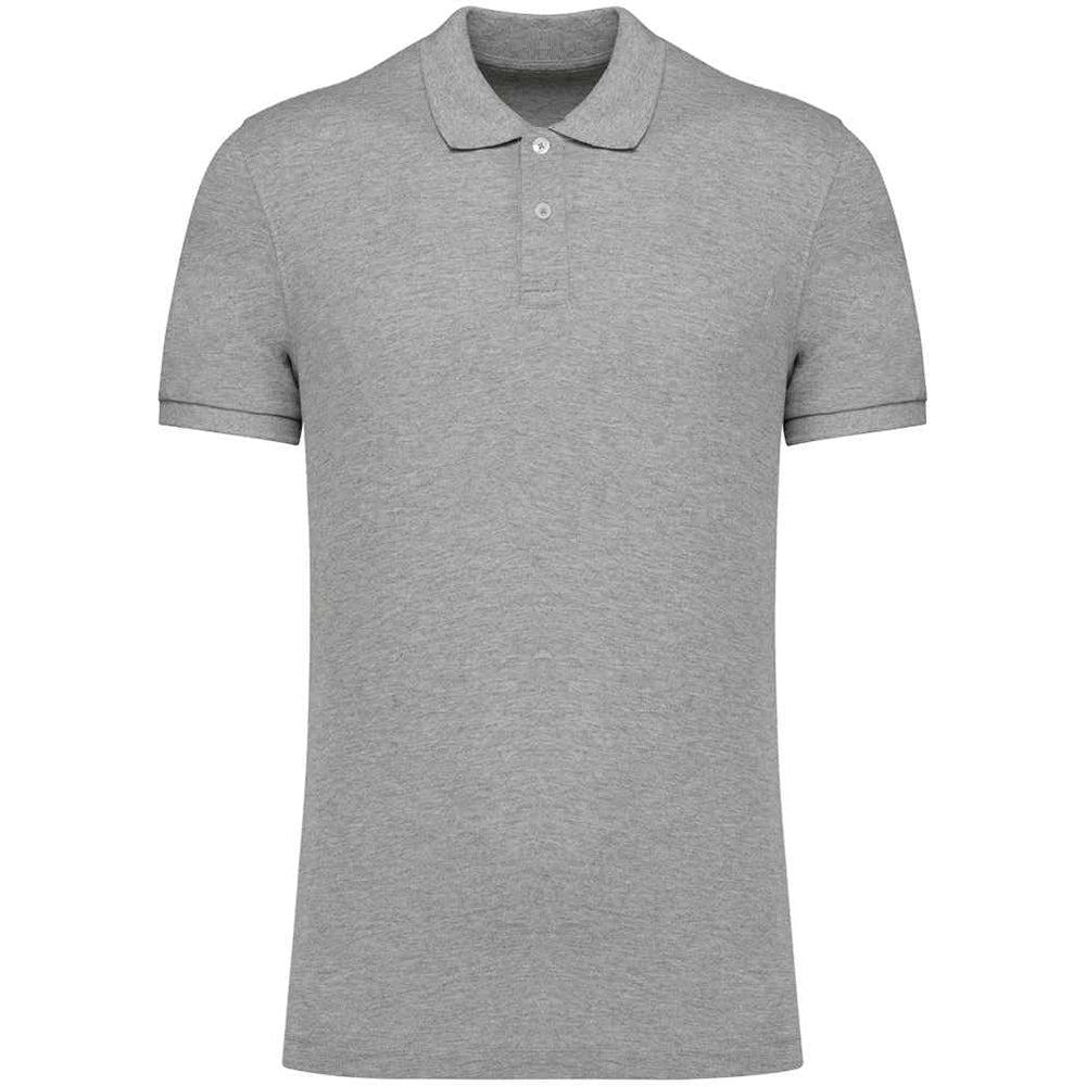 A Moon Grey Heather Native Spirit Piqué Polo Shirt Front