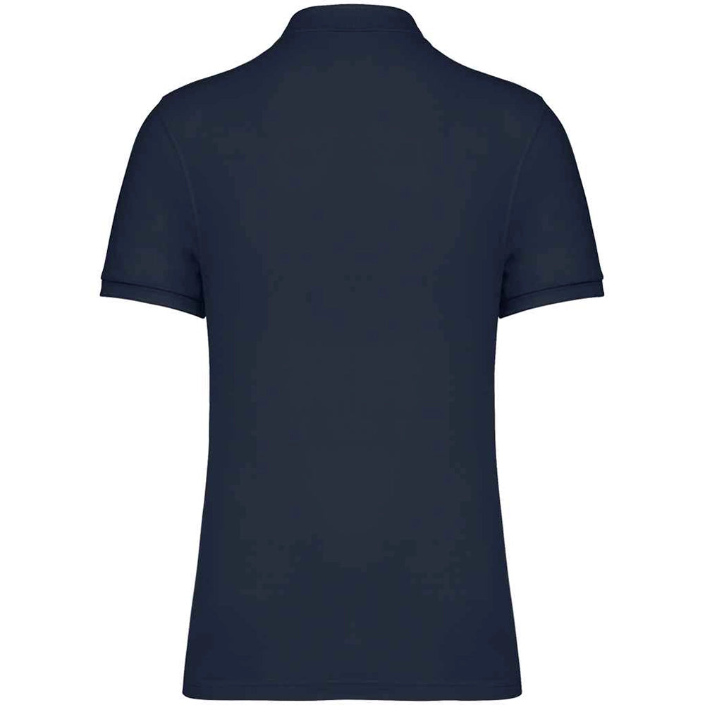 A Navy Native Spirit Piqué Polo Shirt Back