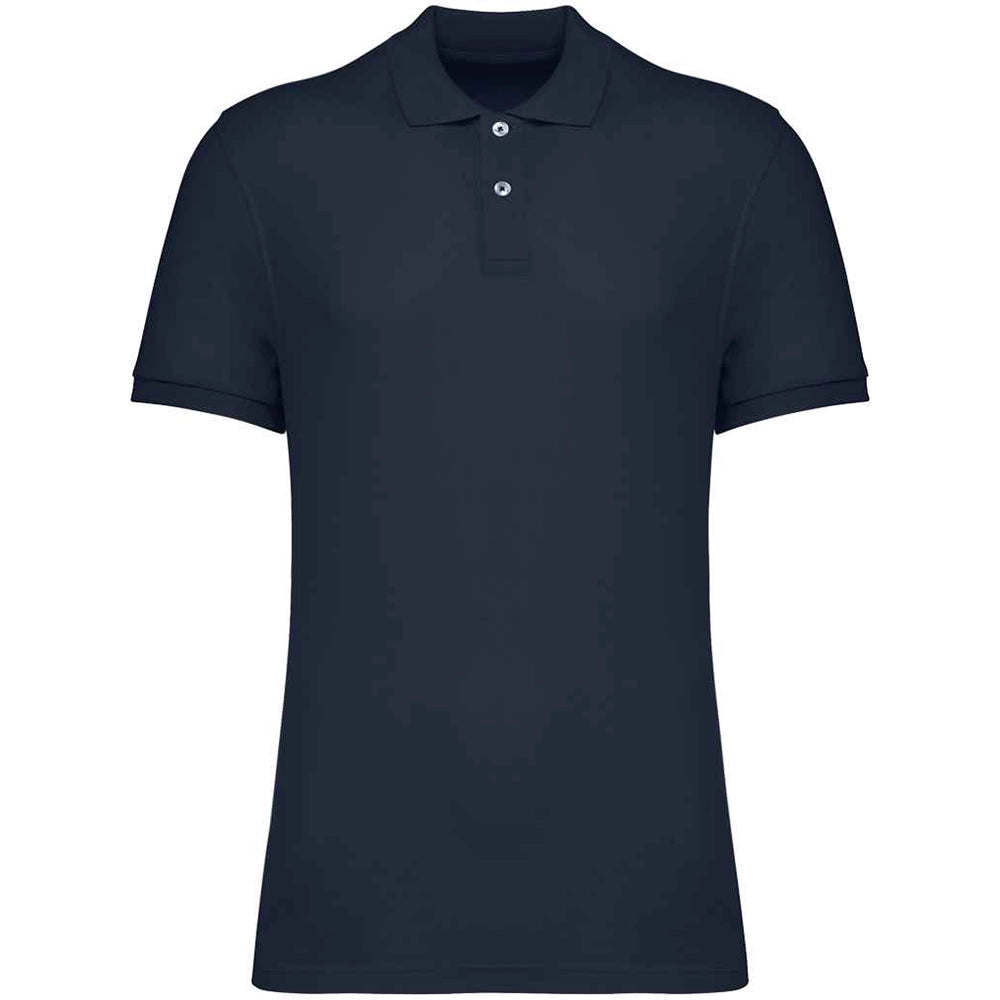 A Navy Native Spirit Piqué Polo Shirt Front