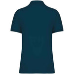 A Peacock Blue Native Spirit Piqué Polo Shirt Back
