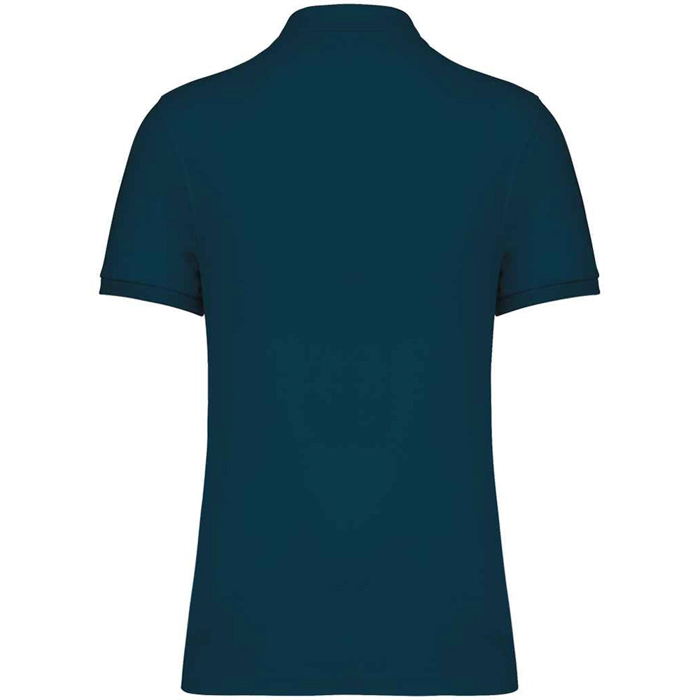 A Peacock Blue Native Spirit Piqué Polo Shirt Back
