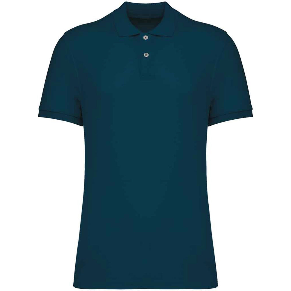 A Peacock Blue Native Spirit Piqué Polo Shirt Front
