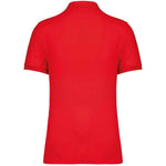A Poppy Red Native Spirit Piqué Polo Shirt Back