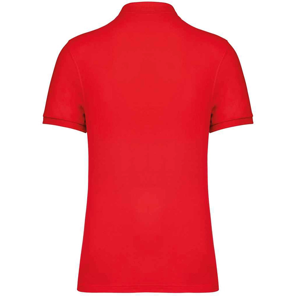 A Poppy Red Native Spirit Piqué Polo Shirt Back