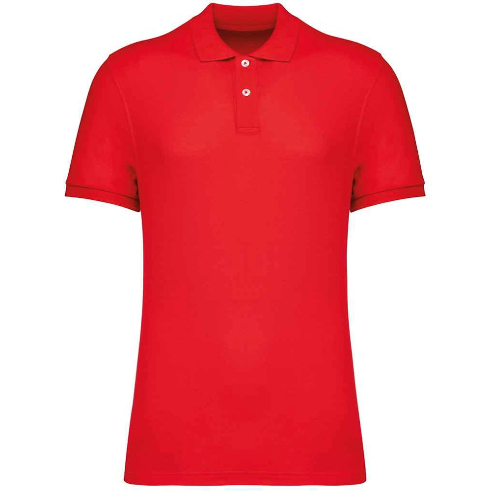 A Poppy Red Native Spirit Piqué Polo Shirt Front