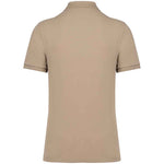 A wet sand Native Spirit Piqué Polo Shirt back