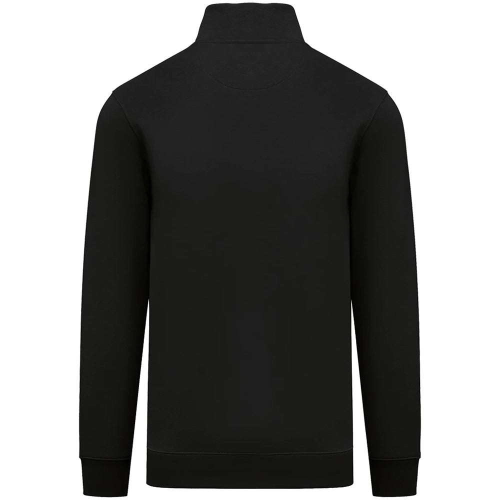 A black Native Spirit 1/4 Zip Sweatshirt back