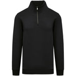 A black Native Spirit 1/4 Zip Sweatshirt front