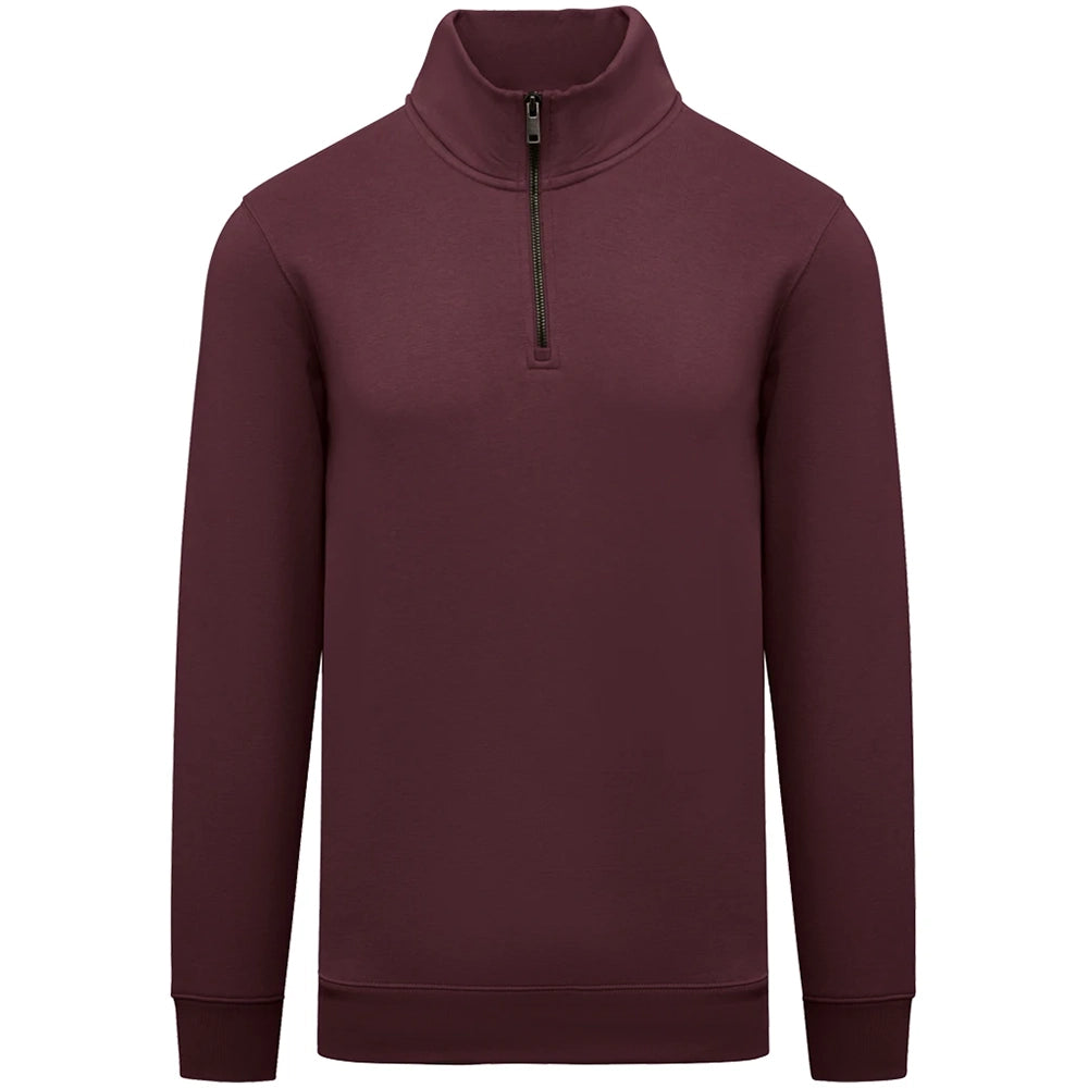 A Dark Cherry Native Spirit 1/4 Zip Sweatshirt