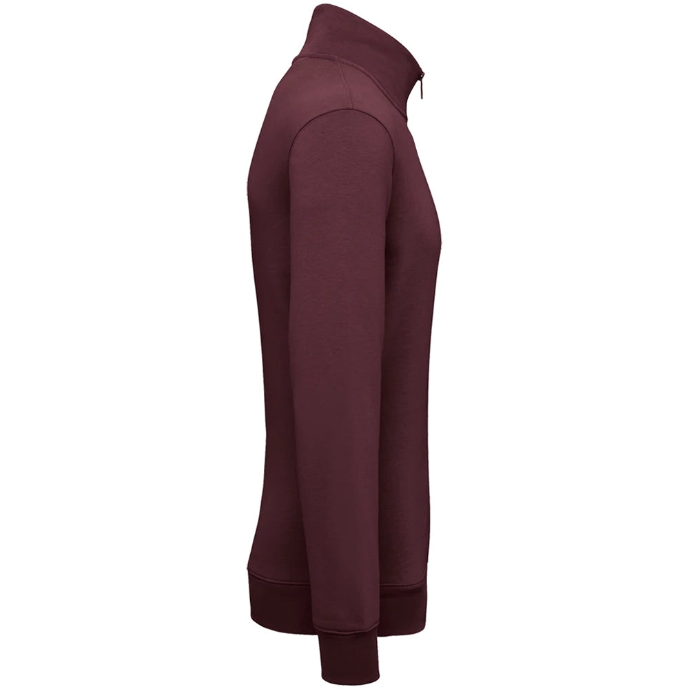 A Dark Cherry Native Spirit 1/4 Zip Sweatshirt side