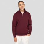 A model wearing a Native Spirit 1/4 Zip Sweatshirt