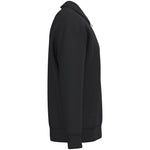 A black Native Spirit Unisex 1/4 Zip Sweatshirt with Polo Collar side