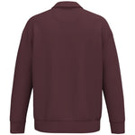 A Dark Cherry Native Spirit Unisex 1/4 Zip Sweatshirt with Polo Collar back