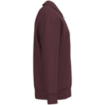 A Dark Cherry Native Spirit Unisex 1/4 Zip Sweatshirt with Polo Collar side