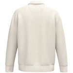 A Ivory Native Spirit Unisex 1/4 Zip Sweatshirt with Polo Collar back
