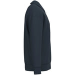 A navy Native Spirit Unisex 1/4 Zip Sweatshirt with Polo Collar side