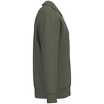 A Organic Khaki Native Spirit Unisex 1/4 Zip Sweatshirt with Polo Collar side