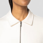 A close up of a Native Spirit Unisex 1/4 Zip Sweatshirt with Polo Collar