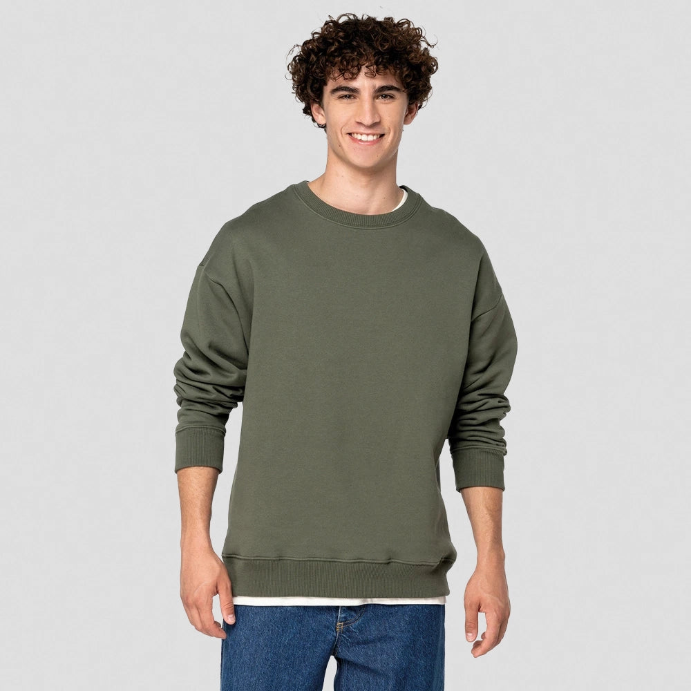 A model wearing a Native Spirit Unisex Oversized Sweatshirt