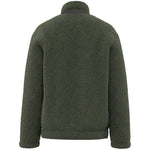 A Khaki Native Spirit Unisex Sherpa Jacket  Back