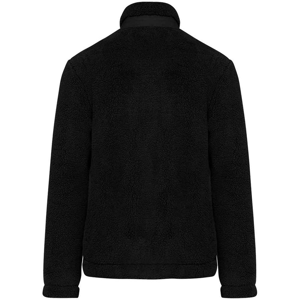 A Black Native Spirit Unisex Sherpa Jacket  Back