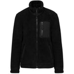 A Black Native Spirit Unisex Sherpa Jacket Front 