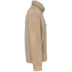 A Driftwood/Wet Sand Native Spirit Unisex Sherpa Jacket Side