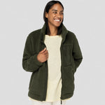 A model wearing a Native Spirit Unisex Sherpa Jacket