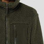 A close up of a Native Spirit Unisex Sherpa Jacket