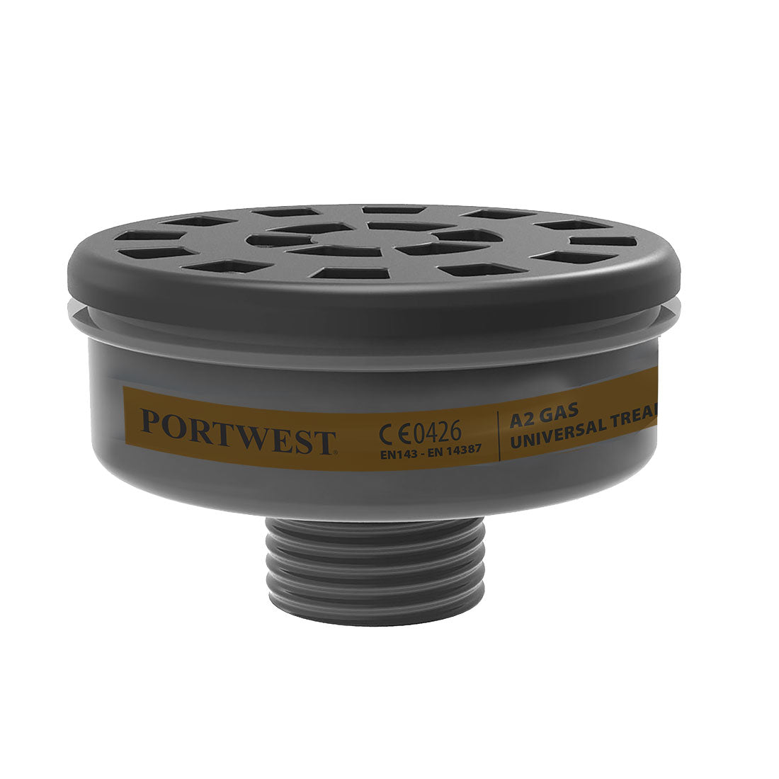 Portwest - A2 Gas Filter Universal Thread (Pk6)