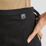 Detail close-up of the Premier Fairtrade Organic Cotton Waist Apron PR114.