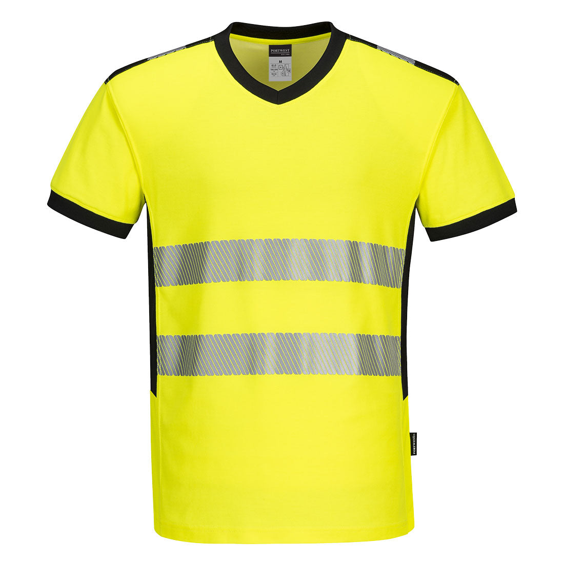 Portwest - PW3 Hi-Vis V-Neck Mesh Insert T-Shirt S/S