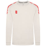 DU037 IVORY RED DIAGONAL
