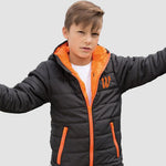 Model wearing the Winsford ASC Padded Jacket – Juniors