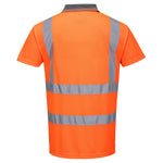 Rear view of the Portwest Hi-Vis Polo Shirt S/S.