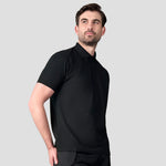 Model wearing the RX105 Pro RTX Pro Polyester Polo Shirt in Black