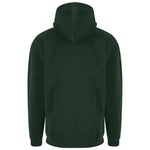 Dark green Pro RTX Pro Hoodie shown from the back on a white background